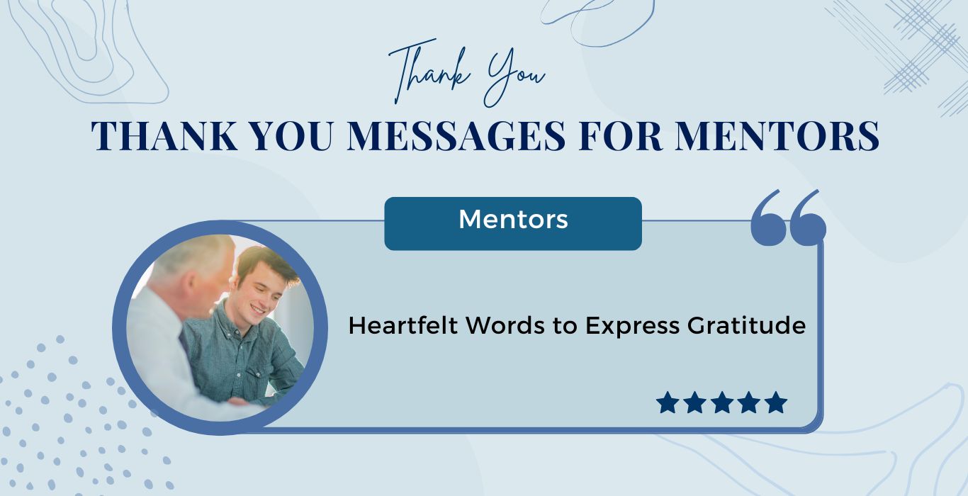 Thank You Messages for Mentors